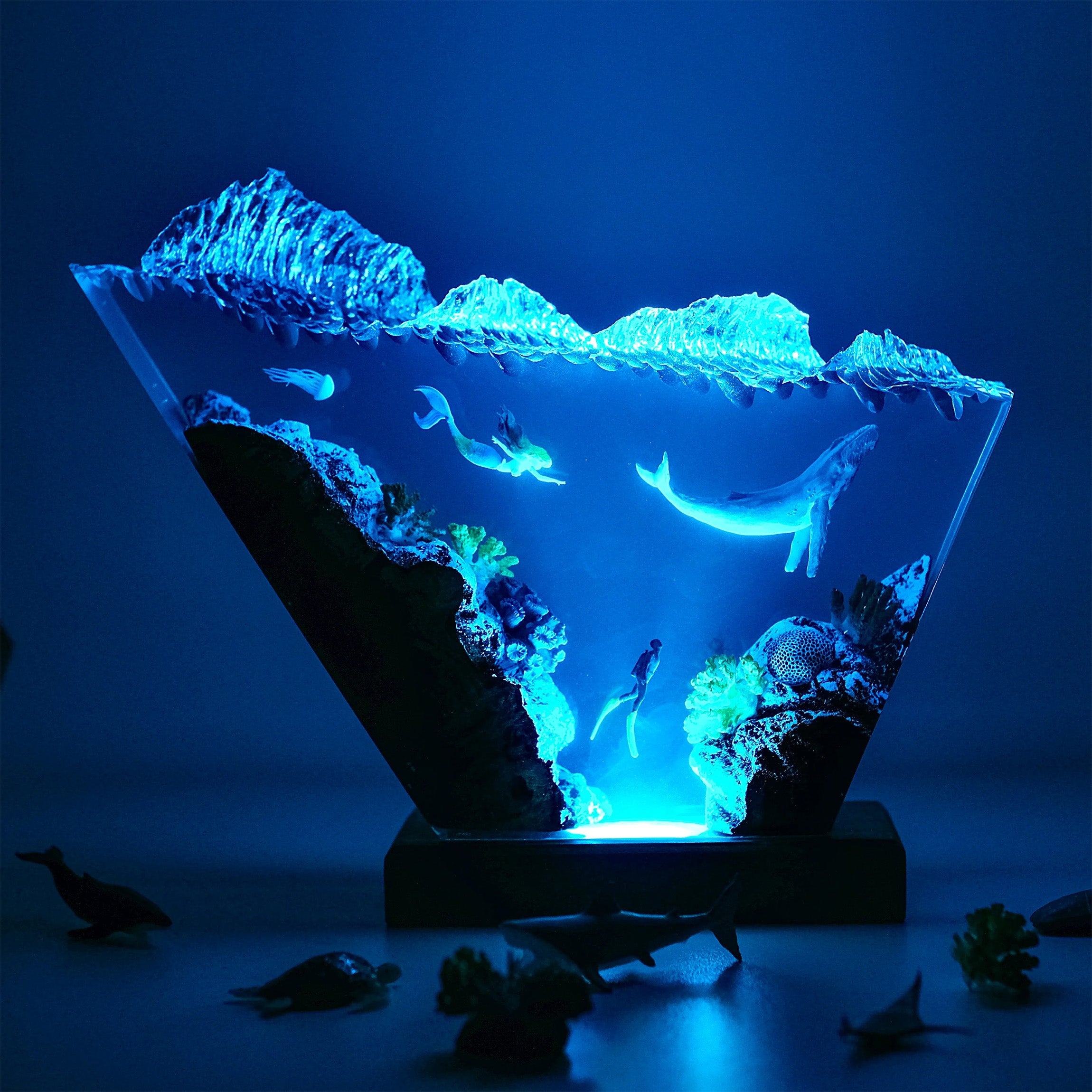 Ocean S3 Resin Handmade Lamp