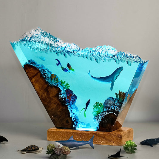 Ocean S3 Resin Handmade Lamp