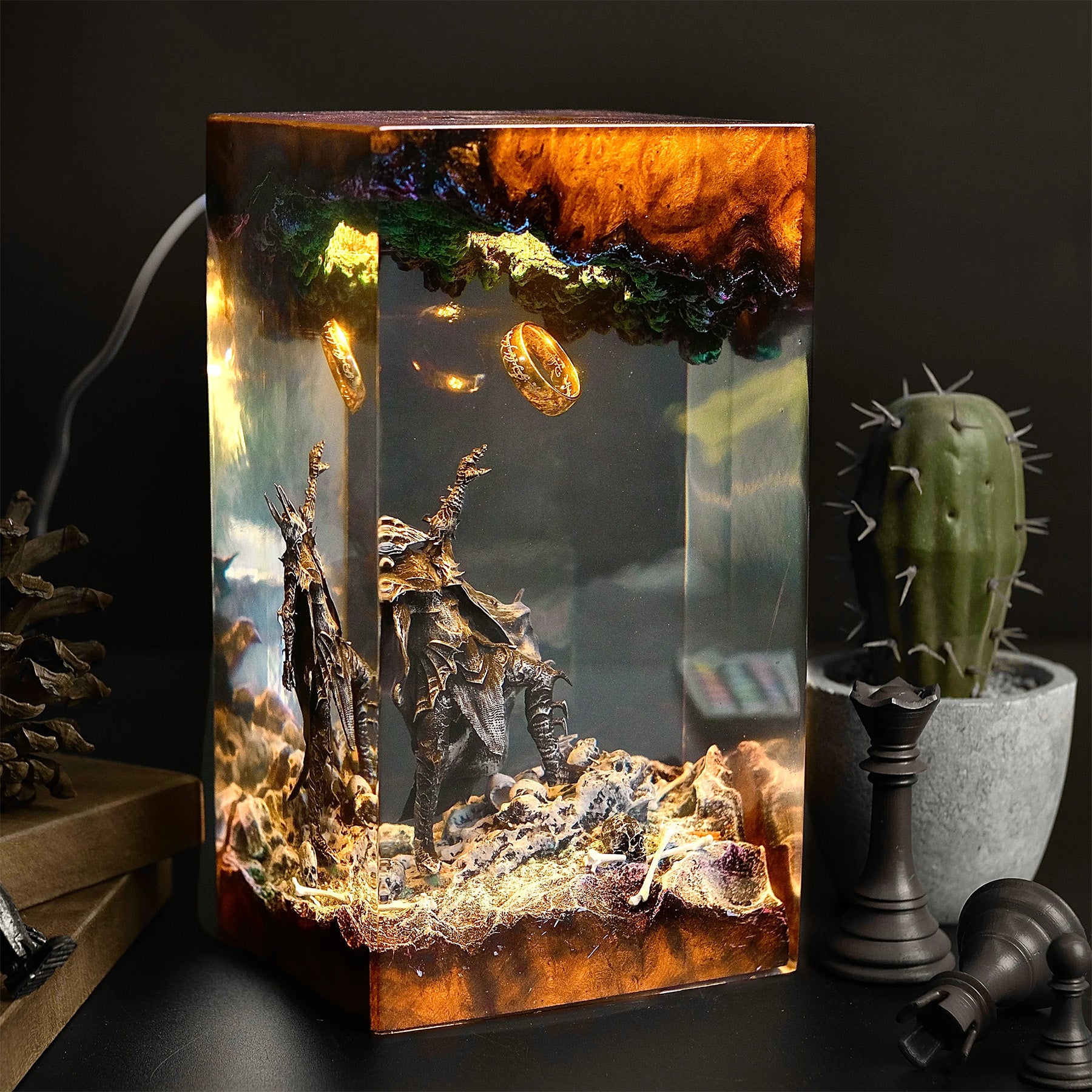 SAURON V1 The Lord of the Rings Resin Handmade Lamp