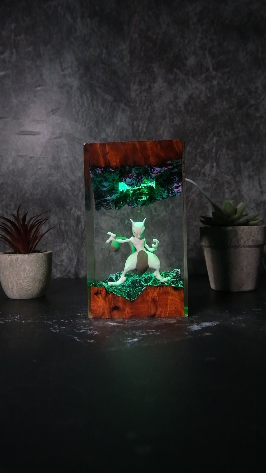 MEWTWO Pokemon Resin Handmade Lamp