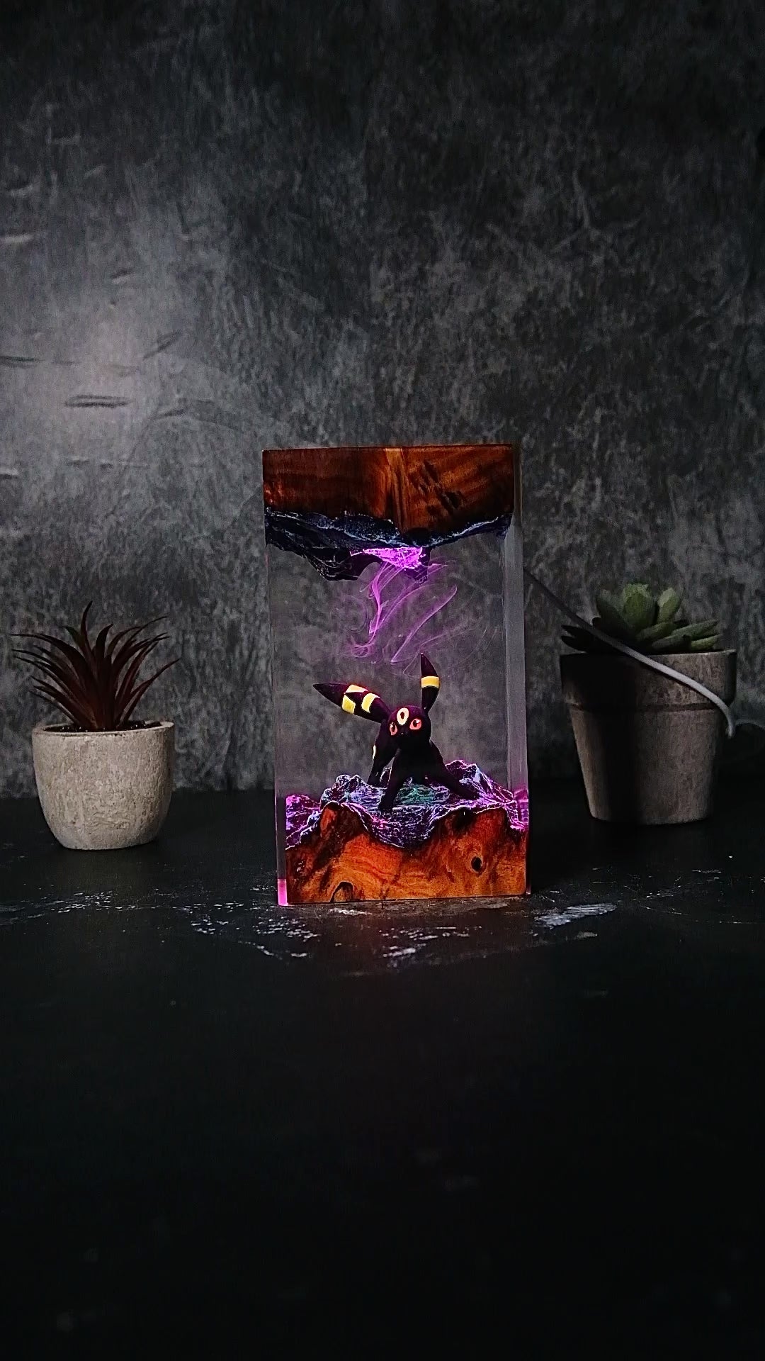 UMBREON Pokemon Resin Handmade Lamp