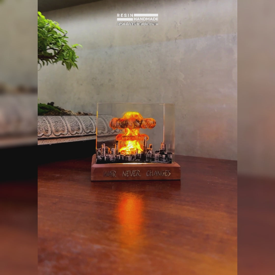 Big Bang In The City Resin Handmade Lamp