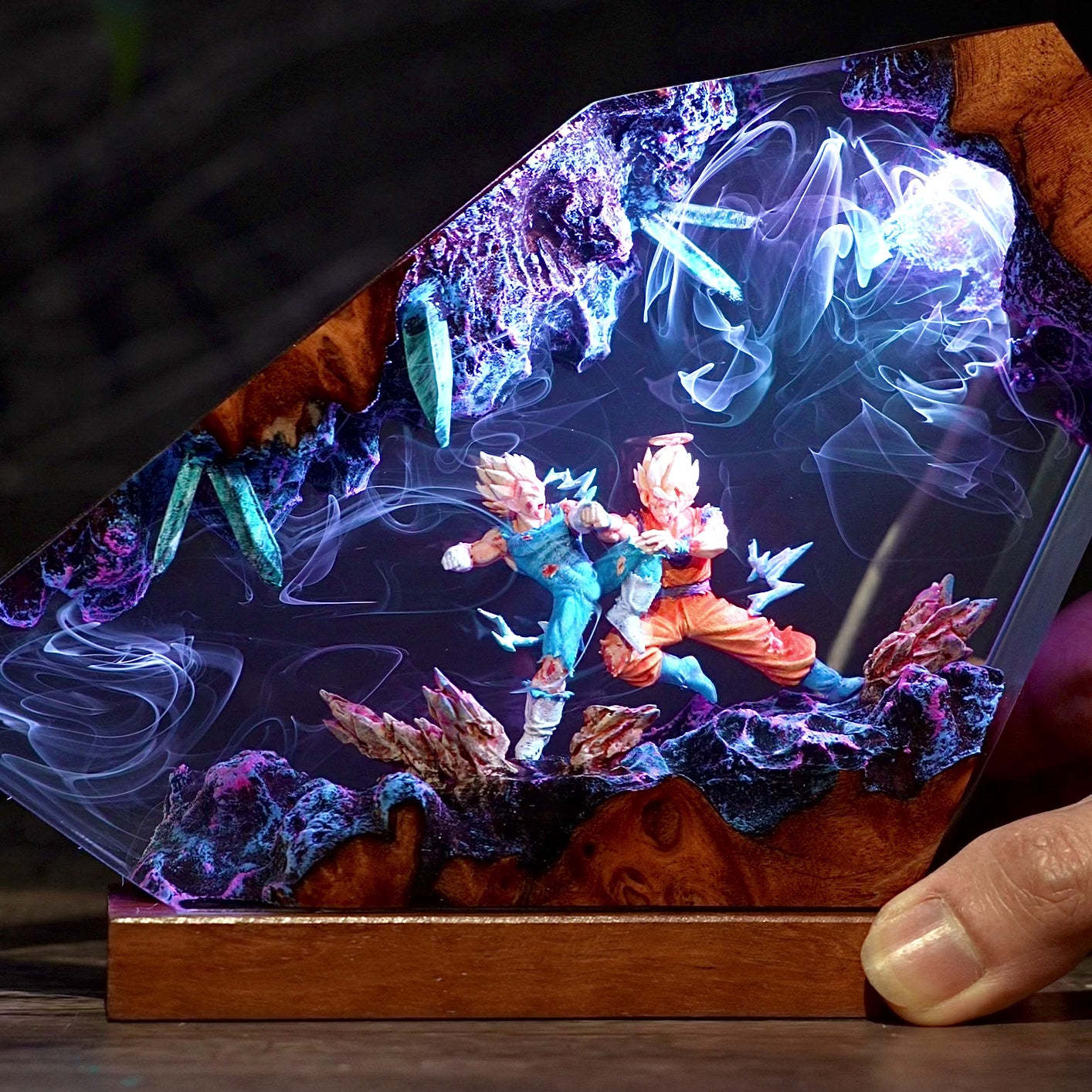 SONGOKU x VEGETA V2 Resin Handmade Lamp