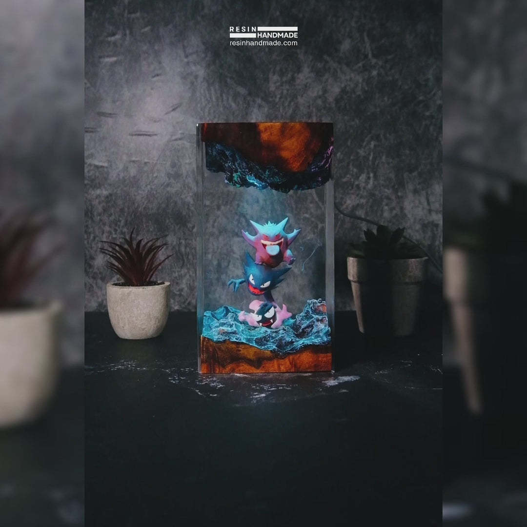 GENGAR Pokemon Resin Handmade Lamp