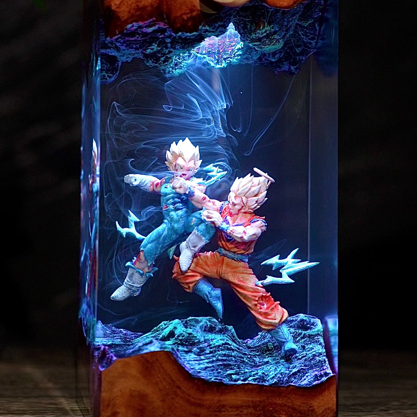 SONGOKU x VEGETA V1 Resin Handmade Lamp